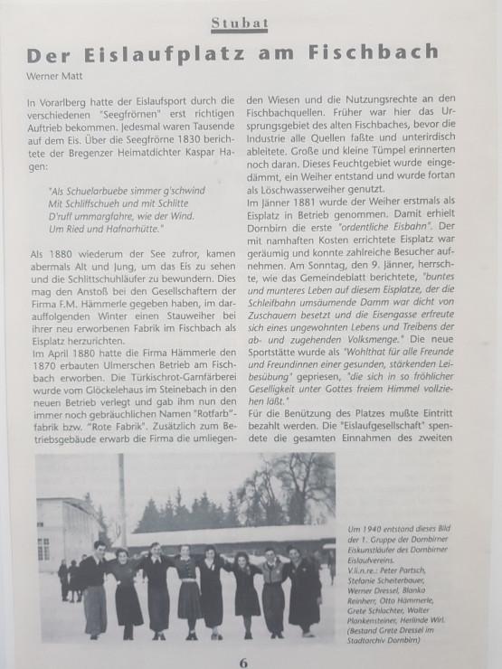 Der Eislaufplatz am Fischbach